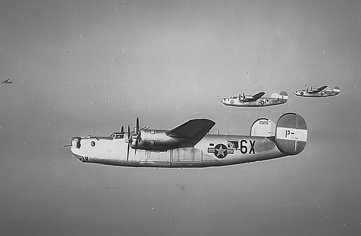 854th_BS_B-24_liberators_in_Formation_-_1944